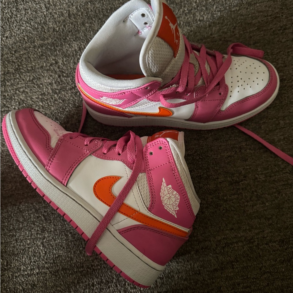 Nike Pink and Orange Sneakers